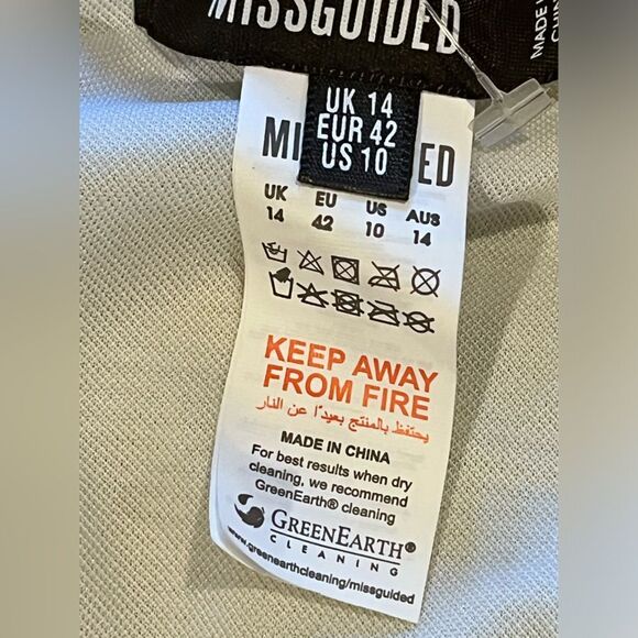 Missguided Crinkle Glitter High-Waisted Lemon Bikini Bottom Size 10 - NWT - Picture 3 of 5